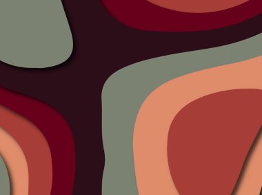 Renkli oyma sanat. Kağıt arka plan şekilleri kesim kağıdı ile kesin. İş sunumları, el ilanları, afişler, davetler için şablon tasarım düzen