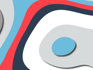 Renkli oyma sanat. Kağıt arka plan şekilleri kesim kağıdı ile kesin. İş sunumları, el ilanları, afişler, davetler için şablon tasarım düzen