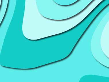 Renkli oyma sanat. Kağıt arka plan şekilleri kesim kağıdı ile kesin. İş sunumları, el ilanları, afişler, davetler için şablon tasarım düzen