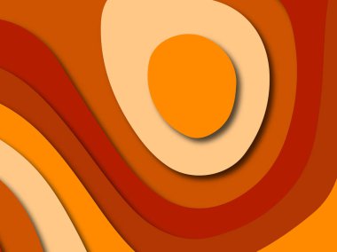 Renkli oyma sanat. Kağıt arka plan şekilleri kesim kağıdı ile kesin. İş sunumları, el ilanları, afişler, davetler için şablon tasarım düzen