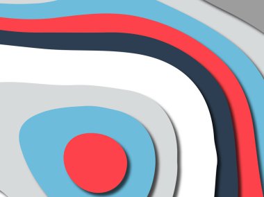 Renkli oyma sanat. Kağıt arka plan şekilleri kesim kağıdı ile kesin. İş sunumları, el ilanları, afişler, davetler için şablon tasarım düzen