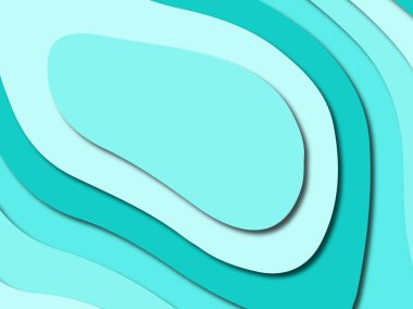 Renkli oyma sanat. Kağıt arka plan şekilleri kesim kağıdı ile kesin. İş sunumları, el ilanları, afişler, davetler için şablon tasarım düzen