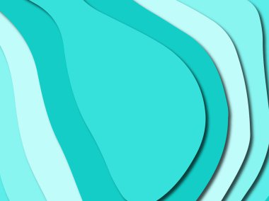 Renkli oyma sanat. Kağıt arka plan şekilleri kesim kağıdı ile kesin. İş sunumları, el ilanları, afişler, davetler için şablon tasarım düzen