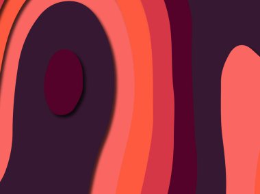 Renkli oyma sanat. Kağıt arka plan şekilleri kesim kağıdı ile kesin. İş sunumları, el ilanları, afişler, davetler için şablon tasarım düzen