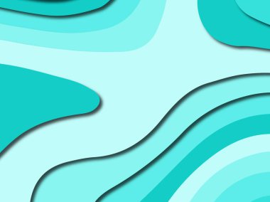 Renkli oyma sanat. Kağıt arka plan şekilleri kesim kağıdı ile kesin. İş sunumları, el ilanları, afişler, davetler için şablon tasarım düzen