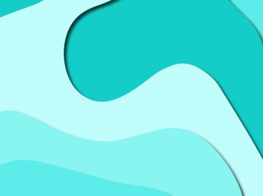 Renkli oyma sanat. Kağıt arka plan şekilleri kesim kağıdı ile kesin. İş sunumları, el ilanları, afişler, davetler için şablon tasarım düzen