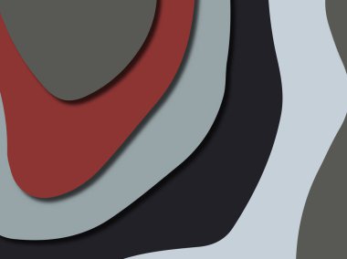 Renkli oyma sanat. Kağıt arka plan şekilleri kesim kağıdı ile kesin. İş sunumları, el ilanları, afişler, davetler için şablon tasarım düzen