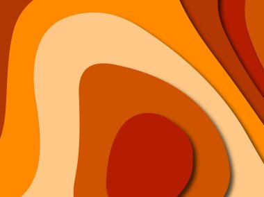 Renkli oyma sanat. Kağıt arka plan şekilleri kesim kağıdı ile kesin. İş sunumları, el ilanları, afişler, davetler için şablon tasarım düzen