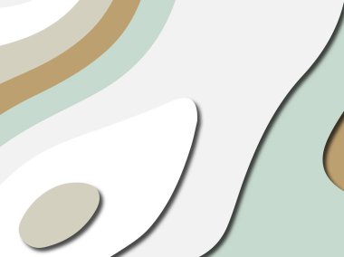 Renkli oyma sanat. Kağıt arka plan şekilleri kesim kağıdı ile kesin. İş sunumları, el ilanları, afişler, davetler için şablon tasarım düzen