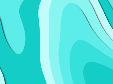 Renkli oyma sanat. Kağıt arka plan şekilleri kesim kağıdı ile kesin. İş sunumları, el ilanları, afişler, davetler için şablon tasarım düzen