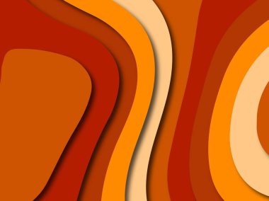 Renkli oyma sanat. Kağıt arka plan şekilleri kesim kağıdı ile kesin. İş sunumları, el ilanları, afişler, davetler için şablon tasarım düzen