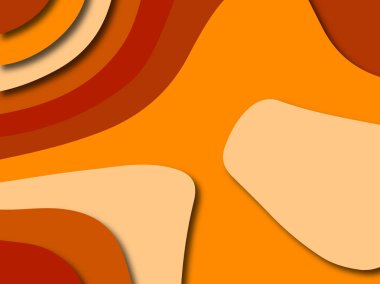 Renkli oyma sanat. Kağıt arka plan şekilleri kesim kağıdı ile kesin. İş sunumları, el ilanları, afişler, davetler için şablon tasarım düzen