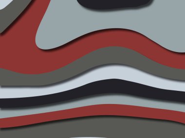 Renkli oyma sanat. Kağıt arka plan şekilleri kesim kağıdı ile kesin. İş sunumları, el ilanları, afişler, davetler için şablon tasarım düzen