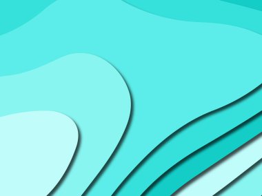 Renkli oyma sanat. Kağıt arka plan şekilleri kesim kağıdı ile kesin. İş sunumları, el ilanları, afişler, davetler için şablon tasarım düzen