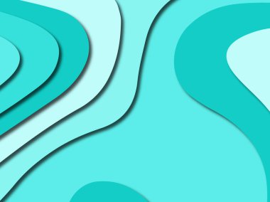 Renkli oyma sanat. Kağıt arka plan şekilleri kesim kağıdı ile kesin. İş sunumları, el ilanları, afişler, davetler için şablon tasarım düzen