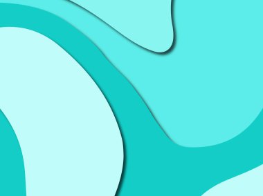 Renkli oyma sanat. Kağıt arka plan şekilleri kesim kağıdı ile kesin. İş sunumları, el ilanları, afişler, davetler için şablon tasarım düzen