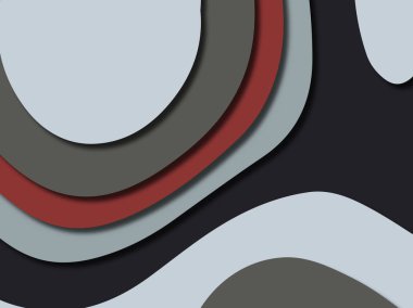 Renkli oyma sanat. Kağıt arka plan şekilleri kesim kağıdı ile kesin. İş sunumları, el ilanları, afişler, davetler için şablon tasarım düzen