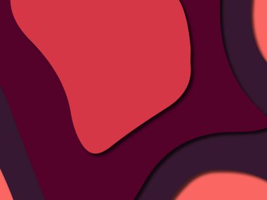 Renkli oyma sanat. Kağıt arka plan şekilleri kesim kağıdı ile kesin. İş sunumları, el ilanları, afişler, davetler için şablon tasarım düzen