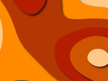 Renkli oyma sanat. Kağıt arka plan şekilleri kesim kağıdı ile kesin. İş sunumları, el ilanları, afişler, davetler için şablon tasarım düzen