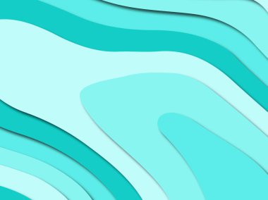 Renkli oyma sanat. Kağıt arka plan şekilleri kesim kağıdı ile kesin. İş sunumları, el ilanları, afişler, davetler için şablon tasarım düzen