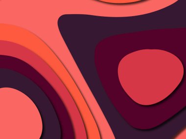 Renkli oyma sanat. Kağıt arka plan şekilleri kesim kağıdı ile kesin. İş sunumları, el ilanları, afişler, davetler için şablon tasarım düzen