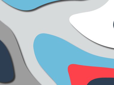 Renkli oyma sanat. Kağıt arka plan şekilleri kesim kağıdı ile kesin. İş sunumları, el ilanları, afişler, davetler için şablon tasarım düzen