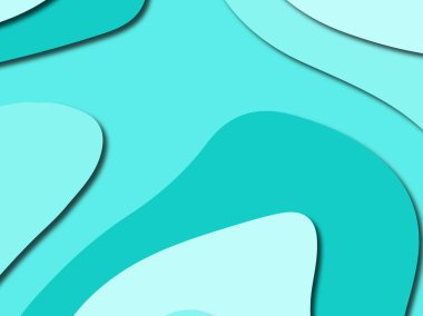 Renkli oyma sanat. Kağıt arka plan şekilleri kesim kağıdı ile kesin. İş sunumları, el ilanları, afişler, davetler için şablon tasarım düzen