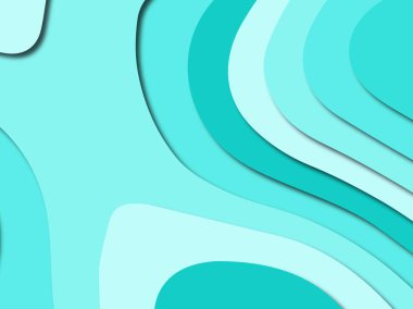 Renkli oyma sanat. Kağıt arka plan şekilleri kesim kağıdı ile kesin. İş sunumları, el ilanları, afişler, davetler için şablon tasarım düzen