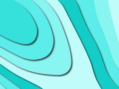 Renkli oyma sanat. Kağıt arka plan şekilleri kesim kağıdı ile kesin. İş sunumları, el ilanları, afişler, davetler için şablon tasarım düzen