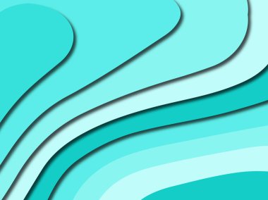 Renkli oyma sanat. Kağıt arka plan şekilleri kesim kağıdı ile kesin. İş sunumları, el ilanları, afişler, davetler için şablon tasarım düzen