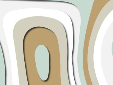 Renkli oyma sanat. Kağıt arka plan şekilleri kesim kağıdı ile kesin. İş sunumları, el ilanları, afişler, davetler için şablon tasarım düzen