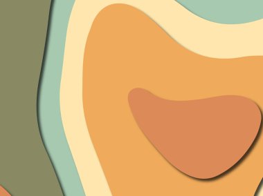 Renkli oyma sanat. Kağıt arka plan şekilleri kesim kağıdı ile kesin. İş sunumları, el ilanları, afişler, davetler için şablon tasarım düzen