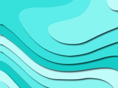 Renkli oyma sanat. Kağıt arka plan şekilleri kesim kağıdı ile kesin. İş sunumları, el ilanları, afişler, davetler için şablon tasarım düzen