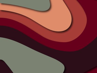 Renkli oyma sanat. Kağıt arka plan şekilleri kesim kağıdı ile kesin. İş sunumları, el ilanları, afişler, davetler için şablon tasarım düzen