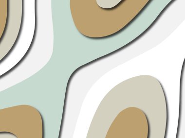 Renkli oyma sanat. Kağıt arka plan şekilleri kesim kağıdı ile kesin. İş sunumları, el ilanları, afişler, davetler için şablon tasarım düzen