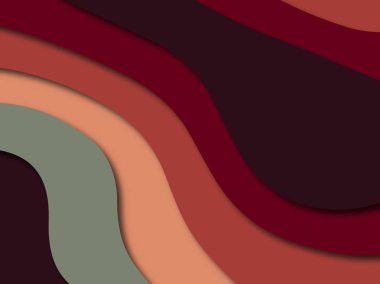 Renkli oyma sanat. Kağıt arka plan şekilleri kesim kağıdı ile kesin. İş sunumları, el ilanları, afişler, davetler için şablon tasarım düzen