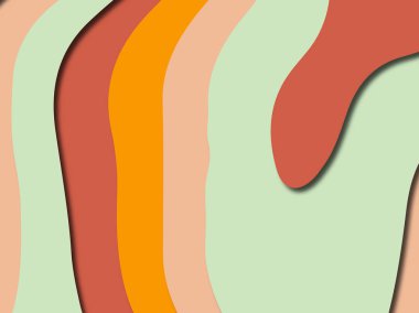 Renkli oyma sanat. Kağıt arka plan şekilleri kesim kağıdı ile kesin. İş sunumları, el ilanları, afişler, davetler için şablon tasarım düzen