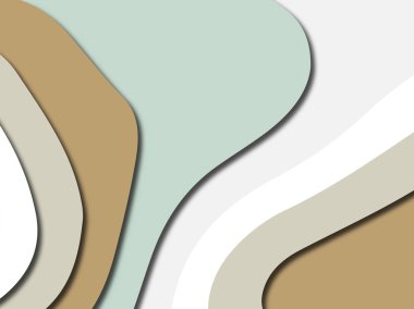 Renkli oyma sanat. Kağıt arka plan şekilleri kesim kağıdı ile kesin. İş sunumları, el ilanları, afişler, davetler için şablon tasarım düzen