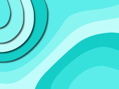 Renkli oyma sanat. Kağıt arka plan şekilleri kesim kağıdı ile kesin. İş sunumları, el ilanları, afişler, davetler için şablon tasarım düzen