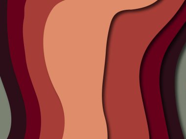 Renkli oyma sanat. Kağıt arka plan şekilleri kesim kağıdı ile kesin. İş sunumları, el ilanları, afişler, davetler için şablon tasarım düzen