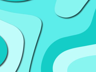 Renkli oyma sanat. Kağıt arka plan şekilleri kesim kağıdı ile kesin. İş sunumları, el ilanları, afişler, davetler için şablon tasarım düzen