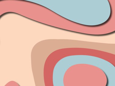 Renkli oyma sanat. Kağıt arka plan şekilleri kesim kağıdı ile kesin. İş sunumları, el ilanları, afişler, davetler için şablon tasarım düzen