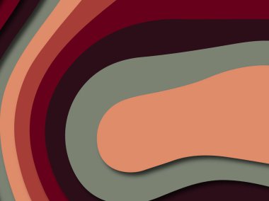 Renkli oyma sanat. Kağıt arka plan şekilleri kesim kağıdı ile kesin. İş sunumları, el ilanları, afişler, davetler için şablon tasarım düzen