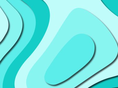 Renkli oyma sanat. Kağıt arka plan şekilleri kesim kağıdı ile kesin. İş sunumları, el ilanları, afişler, davetler için şablon tasarım düzen