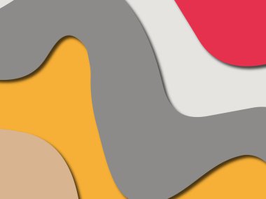 Renkli oyma sanat. Kağıt arka plan şekilleri kesim kağıdı ile kesin. İş sunumları, el ilanları, afişler, davetler için şablon tasarım düzen