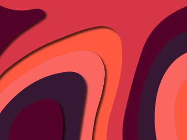 Renkli oyma sanat. Kağıt arka plan şekilleri kesim kağıdı ile kesin. İş sunumları, el ilanları, afişler, davetler için şablon tasarım düzen