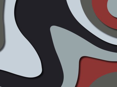 Renkli oyma sanat. Kağıt arka plan şekilleri kesim kağıdı ile kesin. İş sunumları, el ilanları, afişler, davetler için şablon tasarım düzen