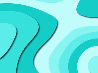 Renkli oyma sanat. Kağıt arka plan şekilleri kesim kağıdı ile kesin. İş sunumları, el ilanları, afişler, davetler için şablon tasarım düzen