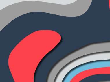 Renkli oyma sanat. Kağıt arka plan şekilleri kesim kağıdı ile kesin. İş sunumları, el ilanları, afişler, davetler için şablon tasarım düzen