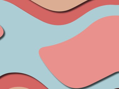 Renkli oyma sanat. Kağıt arka plan şekilleri kesim kağıdı ile kesin. İş sunumları, el ilanları, afişler, davetler için şablon tasarım düzen